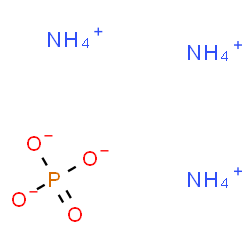 ChemSpider 2D Image | ammonium phosphate | H12N3O4P