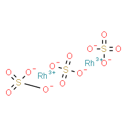 ChemSpider 2D Image | Rhodium(3+) sulfate (2:3) | O12Rh2S3