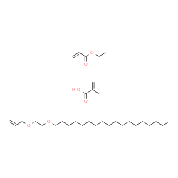 ChemSpider 2D Image | 1-(2-allyloxyethoxy)octadecane; ethyl prop-2-enoate; 2-methylprop-2-enoic acid | C32H60O6