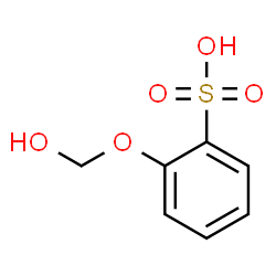 ChemSpider 2D Image | 2-(Hydroxymethoxy)benzenesulfonic acid | C7H8O5S