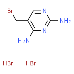 ChemSpider 2D Image | 5-(Bromomethyl)-2,4-pyrimidine diamine | C5H9Br3N4