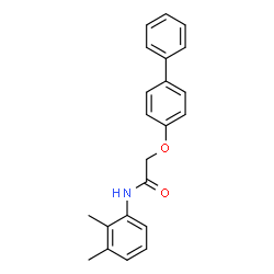 ChemSpider 2D Image | 2-(4-Biphenylyloxy)-N-(2,3-dimethylphenyl)acetamide | C22H21NO2