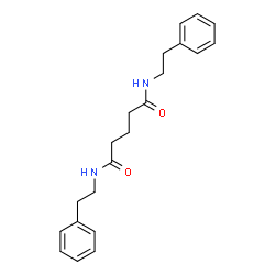 ChemSpider 2D Image | N,N'-Bis(2-phenylethyl)pentanediamide | C21H26N2O2