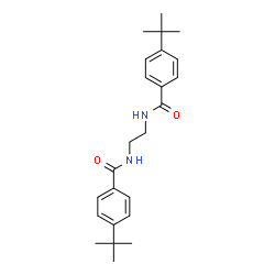 ChemSpider 2D Image | N,N'-1,2-Ethanediylbis[4-(2-methyl-2-propanyl)benzamide] | C24H32N2O2