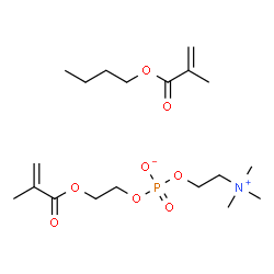 ChemSpider 2D Image | 2-(Methacryloyloxy)ethyl 2-(trimethylammonio)ethyl phosphate - butyl 2-methylacrylate (1:1) | C19H36NO8P