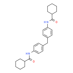 ChemSpider 2D Image | N,N'-(Methylenedi-4,1-phenylene)dicyclohexanecarboxamide | C27H34N2O2