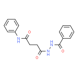 ChemSpider 2D Image | 4-(2-Benzoylhydrazino)-4-oxo-N-phenylbutanamide | C17H17N3O3