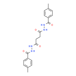 ChemSpider 2D Image | N'~1~,N'~4~-Bis(4-methylbenzoyl)succinohydrazide | C20H22N4O4