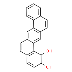 ChemSpider 2D Image | 1,2-Dihydrobenzo[k]tetraphene-1,2-diol | C22H16O2