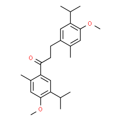 ChemSpider 2D Image | 1,3-Bis(5-isopropyl-4-methoxy-2-methylphenyl)-1-propanone | C25H34O3