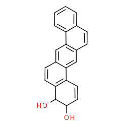 ChemSpider 2D Image | 3,4-Dihydrobenzo[k]tetraphene-3,4-diol | C22H16O2