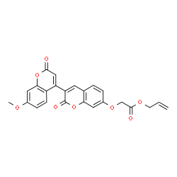 ChemSpider 2D Image | Allyl [(7'-methoxy-2,2'-dioxo-2H,2'H-3,4'-bichromen-7-yl)oxy]acetate | C24H18O8