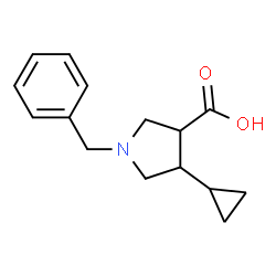 ChemSpider 2D Image | 1-Benzyl-4-cyclopropyl-3-pyrrolidinecarboxylic acid | C15H19NO2