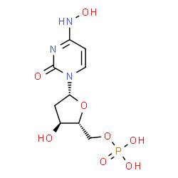 ChemSpider 2D Image | 2'-Deoxy-N-hydroxycytidine 5'-(dihydrogen phosphate) | C9H14N3O8P