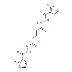 ChemSpider 2D Image | N'~1~,N'~5~-Bis(2-methyl-3-furoyl)pentanedihydrazide | C17H20N4O6
