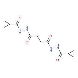 ChemSpider 2D Image | N'~1~,N'~4~-Bis(cyclopropylcarbonyl)succinohydrazide | C12H18N4O4