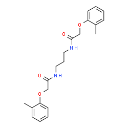ChemSpider 2D Image | N,N'-1,3-Propanediylbis[2-(2-methylphenoxy)acetamide] | C21H26N2O4