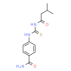 ChemSpider 2D Image | 4-{[(3-Methylbutanoyl)carbamothioyl]amino}benzamide | C13H17N3O2S