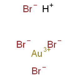 ChemSpider 2D Image | Gold(3+) hydrogen bromide (1:1:4) | HAuBr4