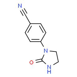 ChemSpider 2D Image | 4-(2-Oxo-1-imidazolidinyl)benzonitrile | C10H9N3O