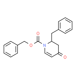 ChemSpider 2D Image | Benzyl 2-benzyl-4-oxo-3,4-dihydro-1(2H)-pyridinecarboxylate | C20H19NO3