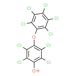 ChemSpider 2D Image | 2,3,5,6-Tetrachloro-4-(pentachlorophenoxy)phenol | C12HCl9O2