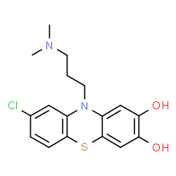 ChemSpider 2D Image | 7,8-Dihydroxychlorpromazine | C17H19ClN2O2S