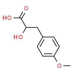 ChemSpider 2D Image | 2-Hydroxy-3-(4-methoxyphenyl)propanoic acid | C10H12O4