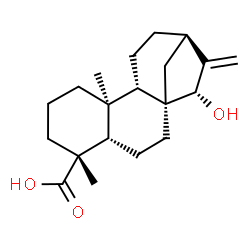 ChemSpider 2D Image | (5beta,8alpha,9beta,10alpha,13alpha,15alpha)-15-Hydroxykaur-16-en-18-oic acid | C20H30O3