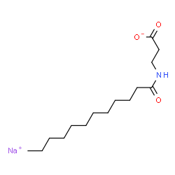 ChemSpider 2D Image | Sodium 3-(dodecanoylamino)propanoate | C15H28NNaO3