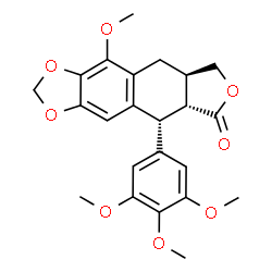 ChemSpider 2D Image | Î²-Peltatin A methyl ether | C23H24O8