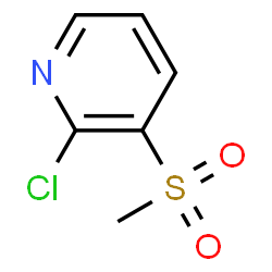 ChemSpider 2D Image | 2-Chloro-3-methanesulfonylpyridine | C6H6ClNO2S