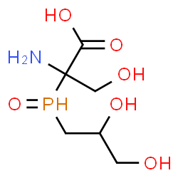 ChemSpider 2D Image | 2-[(2,3-Dihydroxypropyl)(oxido)phosphoranyl]serine | C6H14NO6P