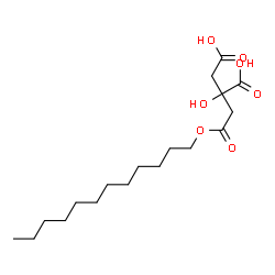 ChemSpider 2D Image | 2-[2-(Dodecyloxy)-2-oxoethyl]-2-hydroxysuccinic acid | C18H32O7