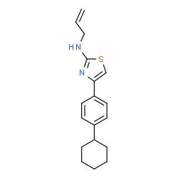ChemSpider 2D Image | N-Allyl-4-(4-cyclohexylphenyl)-1,3-thiazol-2-amine | C18H22N2S