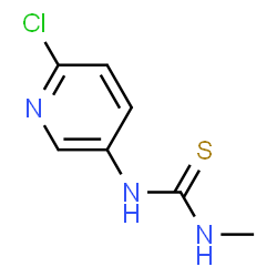 ChemSpider 2D Image | 1-(6-Chloro-3-pyridinyl)-3-methylthiourea | C7H8ClN3S