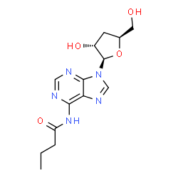 ChemSpider 2D Image | N-Butyryl-3'-deoxyadenosine | C14H19N5O4