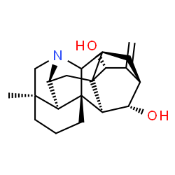 ChemSpider 2D Image | (9alpha,11beta,15beta,20xi)-Hetisan-11,15-diol | C20H27NO2