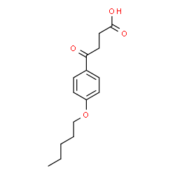 ChemSpider 2D Image | 4-Oxo-4-(4-pentyloxy-phenyl)-butyric acid | C15H20O4