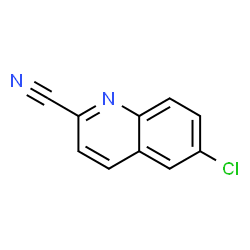 ChemSpider 2D Image | 6-Chloro-2-quinolinecarbonitrile | C10H5ClN2