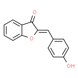 ChemSpider 2D Image | (2Z)-2-(4-Hydroxybenzylidene)-1-benzofuran-3(2H)-one | C15H10O3