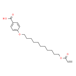 ChemSpider 2D Image | 4-{[11-(Acryloyloxy)undecyl]oxy}benzoic acid | C21H30O5