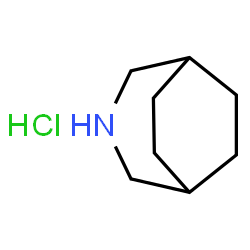 ChemSpider 2D Image | 3-Azabicyclo[3.2.2]nonane hydrochloride | C8H16ClN