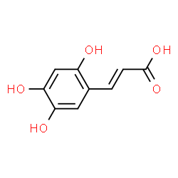 ChemSpider 2D Image | (2E)-3-(2,4,5-Trihydroxyphenyl)acrylic acid | C9H8O5