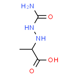ChemSpider 2D Image | 2-(2-Carbamoylhydrazino)propanoic acid | C4H9N3O3