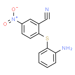 ChemSpider 2D Image | 2-[(2-Aminophenyl)sulfanyl]-5-nitrobenzonitrile | C13H9N3O2S