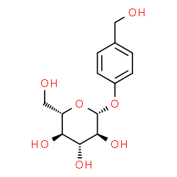 ChemSpider 2D Image | 4-(Hydroxymethyl)phenyl beta-L-glucopyranoside | C13H18O7