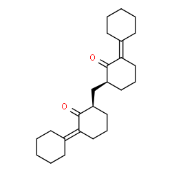 ChemSpider 2D Image | (3S,3'''R)-3,3'-Methylenebis[1,1'-bi(cyclohexyliden)-2-one] | C25H36O2