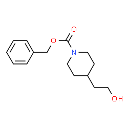 ChemSpider 2D Image | Benzyl 4-(2-hydroxyethyl)-1-piperidinecarboxylate | C15H21NO3