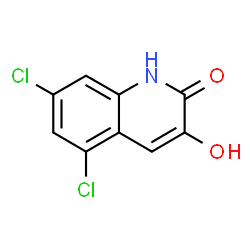 ChemSpider 2D Image | 5,7-dichloroquinoline-2,3-diol | C9H5Cl2NO2